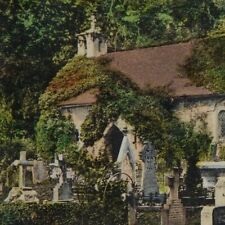 BONCHURCH ISLE OF WIGHT ENGLAND OLD CHURCH 1910 picture