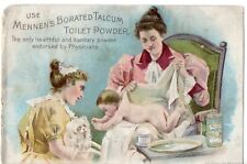 B1-66892 Victorian Trade Card Mennen's Borated Talcum Toilet Powder for baby bum picture