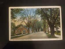Vtg Postcard Cape Cod MA The King's Highway, Unposted, Yarmouthport picture