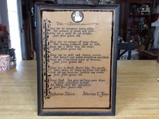 Very Unusual, Hand-Made, Death Poem/Tribute to 4-Year Old Child, With Picture picture
