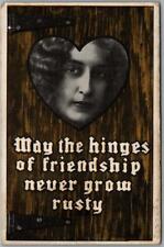 1909 Romance Postcard Girls Face 