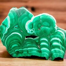 HIGH QUALITY 3 INCH MALACHITE SLAB ZAIRE AFRICA 76 GRAMS picture