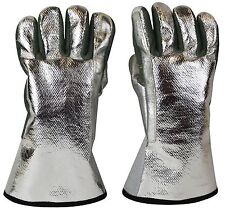 ALUMINIZED HEAT RESISTANT GLOVES FOR MELTING GOLD SILVER COPPER BRASS COPPER 13