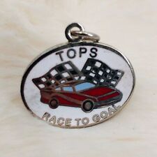 Tops Kops Weight Loss Program Award Charm w/ Pin Back - Race to Goal picture