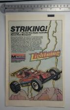 Vintage Monogram Lightning Remote Control Car Print Advertisement  picture