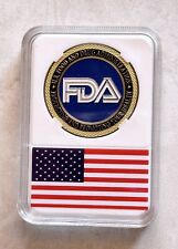 FDA US Food & Drug Administration Challenge Coin with American Flag Case picture