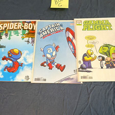 Marvel Skottie Young Variant Cover Comic Lot: Spider-Boy #1, Gamma Flight #2 picture