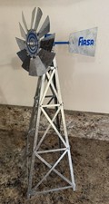 Fiasa Windmill Galvanized Steel 17" Wind Powered Salesman Sample Toy Model Farm picture