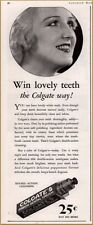 1933  Colgate's Ribbon Dental Cream Print Ad Beautiful Blonde  picture
