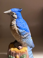 Vintage 1979 JASCO Blue Jay Bird Porcelain Bell 4 3/8" Taiwan picture