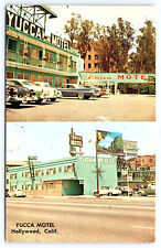 Yucca Motel Hollywood California 2 views postcard B073 picture
