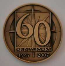GENUINE OSS CIA CENTRAL INTELLIGENCE AGENCY 60TH ANNIVERSARY CHALLENGE COIN picture
