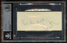 Richard Conte signed autograph auto 2x5 cut American Actor Godfather BAS Slabbed picture