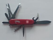 Vintage Swiss Army Pocket Knife Wenger 8 Blades/Accessories Fly Fish Lure Design picture