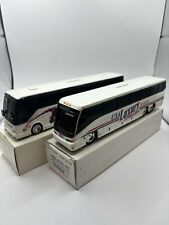 Vintage Bank Bus Plastic 9.5X2X2.75'' Lot ( USA luxury Tours and Johnson ) picture