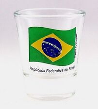 BRAZIL FLAG SHOT GLASS SHOTGLASS picture