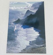 Vintage Postcard New Zealand West Coast South Island Land Meet Sea Waves P2 picture