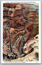 Arizona AZ - Kaibab Trail Grand Canyon National Park - Vintage Postcard picture