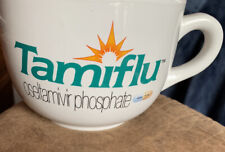 Tamiflu Advertising Coffee Soup XL White Mug Pharmaceutical Rare Medical 24 oz picture