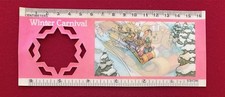 Jack in the Box Winter Carnival Snowflake Design ONE Lenticular Motion Ruler picture