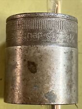 1944 SNAP-ON EMERGENCY. HALF INCH DRIVE 1 1/16 TWELVE POINT SOCKET.  CROME  picture