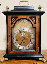 Rare P1 CHRISTIAAN HUYGENS English Style Bracket Clock. Runs, Chimes & Calendar picture