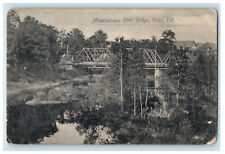 c1910 Mississinawa River Bridge Eaton Indiana IN Unposted Antique Posted picture