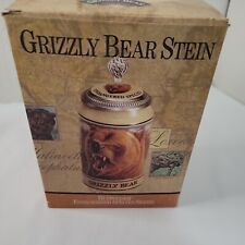 1992 Budweiser Endangered Species Stein Grizzly Bear Anheuser Busch vintage picture