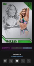 [DlGITAL CARD] TOPPS SLAM DUAL PERCEPTIONS S1 SR 3- LOLA VICE GREEN BASE picture