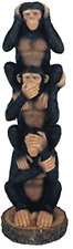 George S. Chen Imports Monkeys See Hear Speak No Evil Collectible Figurine Set 3 picture