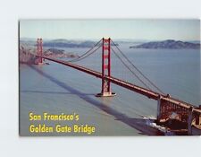 Postcard Aerial View of the Golden Gate Bridge California USA picture