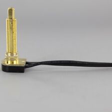PUSH BUTTON ON-OFF BRASS PLATED CANOPY SWITCH SINGLE POLE 1 1/2