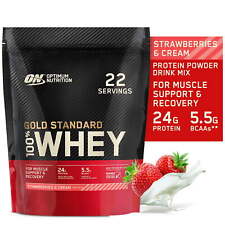 Gold Standard 100% Whey Protein, Strawberries & Cream, 22 Servings picture