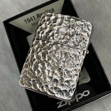 ZIPPO Oil Lighter Hammer Tone 5 Side Processing Silver 1941 replica Japan　 picture