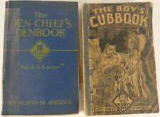 Vintage 1930 34 Boy Scouts of America Cubbook and Den Chief's Denbook T6 picture