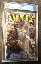 🔥 9.9 🔥INVINCIBLE #1 (CONQUEST) CGC 9.8 KIRKHAM BATTLE DAMAGE LTD 1500 SDCC picture