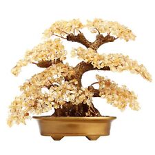 Feng Shui Money Tree Large Pine Tree Style Crystal Quartz Lucky Tree Gem Tree... picture