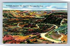 Amarillo TX-Texas, Goodnight Trail over Palo Duro Park, Vintage Postcard picture