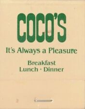 COCO'S IT'S ALWAYS A PLEASURE-BREAKFAST-LUNCH-DINNER-ONE 1/2 INCHES WIDTH-FULL picture