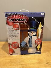 Gemmy Airblown 8 FT - INFLATABLE SNOWMAN LIGHT UP CHRISTMAS 2003 Vintage picture