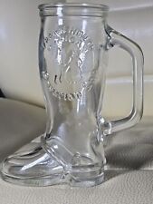 Vintage Bavarian Inn Glass Boot Mug ~ Frankenmuth - Michigan 1970's picture