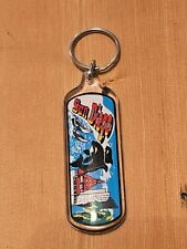 Vintage Seaworld Acrylic Keychain SHAMU The Killer Whale California Totally 80s picture