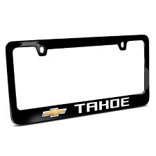 Chevrolet Tahoe Black Metal License Plate Frame picture