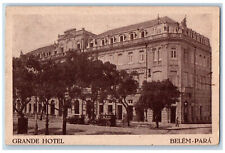 Belem Para Brazil Postcard Grande Hotel Building View 1937 Posted Vintage picture