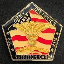 Army Dietetics Nutrition Care 65C 91M Challenge Coin picture