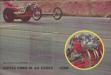 1966 Lyle Rabe B/GD Dragster Vintage Magazine Article Ad Rail Dragster Ford 312 picture