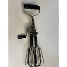 VTG Turner & Seymour Manual Rotary Hang Crank Egg Beater Kitchen Stainless Steel picture