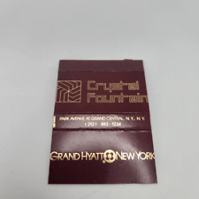 Vintage Matchcover Grand Hyatt New York Park Ave Grand Central Partial picture