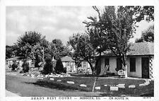 Postcard 1950s Illinois Mendota Shady Rest Court Route 34 occupation IL24-4089 picture