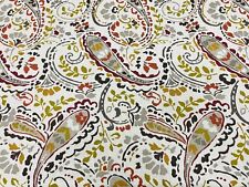 Kravet Paisley Linen Print Drapery Upholstery Fabric - Tousey / Quarry 3.75 yds picture